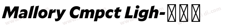 Mallory Cmpct Ligh字体转换